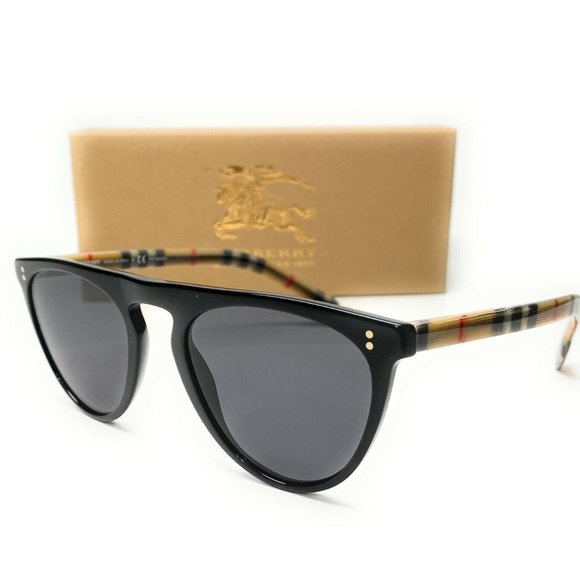 BURBERRY POLARIZED MEN'S SUNGLASSES! NEW WITH BOX - Picture 1 of 4